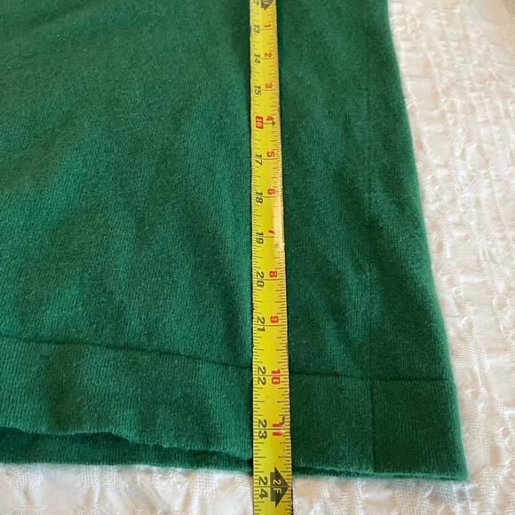 J. Crew Teddie Sweater Kelly green size small wool cotton blend crew neck - Picture 4 of 9